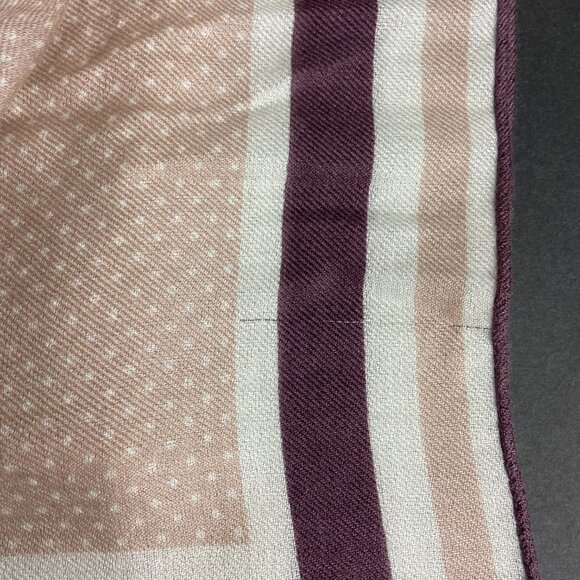 NWT Authentic Loro Piana Cashmere Silk Square Scarf Polka Dot - Picture 15 of 16